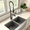 Autograph Edition Van Gogh Pull Down Spring Kitchen Faucet With Pot Filler In Matte Black