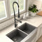 Autograph Edition Van Gogh Pull Down Spring Kitchen Faucet With Pot Filler In Matte Black