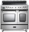 36 inch Prestige Series Freestanding Double Oven Electric Range with 5 Elements, 3.5 cu. ft. Total Oven Capacity, European Convection