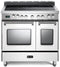 36 inch Prestige Series Freestanding Double Oven Electric Range with 5 Elements, 3.5 cu. ft. Total Oven Capacity, European Convection