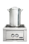 13"W. Built-in Double Side Burners