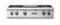 Viking VRT7364GSS 36"W. Gas Rangetop Stainless Steel