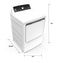 Ge® 7.4 Cu. Ft. Capacity Aluminized Alloy Drum Commercial Electric Dryer With Sensor Dry, Built-in App Payment System Site Wifi Required