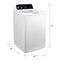 Ge® 4.2 Cu. Ft. Capacity Commercial Washer With Stainless Steel Basket, Built-in App Payment System Site Wifi Required
