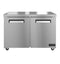 Refrigerator, Two Section Undercounter, Stainless Doors