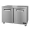 Refrigerator, Two Section Undercounter, Stainless Doors