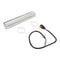 Electric Dryer Vent Kit with 4' power cord, right-angle 4-prong plug, 8' metal slit-cuff vent, and 4" clamps (2 pack)