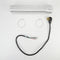 Electric Dryer Vent Kit with 4' power cord, right-angle 4-prong plug, 8' metal slit-cuff vent, and 4" clamps (2 pack)