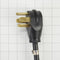 Electric Dryer Vent Kit with 4' power cord, right-angle 4-prong plug, 8' metal slit-cuff vent, and 4" clamps (2 pack)