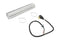 Electric Dryer Vent Kit with 4' power cord, right-angle 4-prong plug, 8' metal slit-cuff vent, and 4" clamps (2 pack)