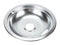 Range Electric/Cooktop 8-IN Round Drip Bowl (Single-Pack) - Chrome for Non-Hinged, 2-Wire Plug Cooking Elements