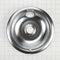 Range Electric/Cooktop 8-IN Round Drip Bowl (Single-Pack) - Chrome for Non-Hinged, 2-Wire Plug Cooking Elements