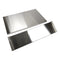 Stainless Steel Backsplash with Dual Position Shelf, measures 36" W x 22" H - for 36" Range or Cooktop