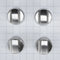 KitchenAid 30-IN Range Bladed, Stemless, Brushed Burner Knobs Kit (Set of 4) - Stainless Steel