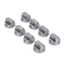 KitchenAid 36-IN/48-IN Range Bladed, Stemless Burner Knobs Kit (Set of 8) - Stainless Steel (Includes One Griddle and Grill)