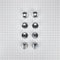KitchenAid 36-IN/48-IN Range Bladed, Stemless Burner Knobs Kit (Set of 8) - Stainless Steel (Includes One Griddle and Grill)