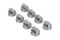 KitchenAid 36-IN/48-IN Range Bladed, Stemless Burner Knobs Kit (Set of 8) - Stainless Steel (Includes One Griddle and Grill)