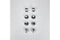 KitchenAid 36-IN/48-IN Range Bladed, Stemless Burner Knobs Kit (Set of 8) - Stainless Steel (Includes One Griddle and Grill)