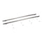 Refrigerator Euro-Style New Handle Kit for Side-by-Side, Non-Dispensing Models with Wood Panels - Stainless Steel