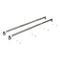 Refrigerator Pro-Style Handle Kit for Built-In, Non-Dispensing Side-by-Side Models with Wood Panels - Stainless Steel