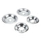 Range Electric/Cooktop 4-Pack Round Drip Bowls (Two 6-IN and Two 8-IN) - Chrome for Non-Hinged, 2-Wire Plug Cooking Elements