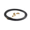 Dishwasher Fill Hose Kit of 6' EPDM water supply line with 3/8" compression fitting (2), 3/4" gooseneck, 3/8" elbow