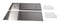 48" Range Hood Backguard Kit with Dual Position Shelf, Stainless Steel, fits JXW9048WP, Size: 20" H
