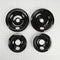 Range Electric/Cooktop 4-Pack Round Drip Bowls (Two 6-IN and Two 8-IN) - Black for Non-Hinged, 2-Wire Plug Cooking Elements