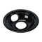 Range Electric/Cooktop 6-IN Round Drip Bowl (Single-Pack) - Black for Non-Hinged, 2-Wire Plug Cooking Elements