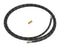 Refrigerator Water Line Installation Kit, Black, with (1) 7'L industrial braided flexible hose and (1) brass union