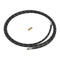 Refrigerator Water Line Installation Kit, Black, with (1) 7'L industrial braided flexible hose and (1) brass union
