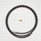 Refrigerator Water Line Installation Kit, Black, with (1) 7'L industrial braided flexible hose and (1) brass union