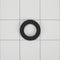2' and 5' Black braided steam dryer hose kit with 90-degree elbow, Y-connector, and 5 washers - 1 pack