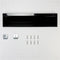 Slide-in Range Backsplash, Black, Size: 6" H