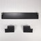 36" Refrigerator Armoire Style Door Panel Kit, Obsidian, Includes (1) Grille Assembly, (2) Grille Bracket Assembly