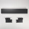 36" Refrigerator Armoire Style Door Panel Kit, Obsidian, includes (1) grille assembly, (2) grille bracket assembly
