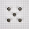 Jennair Pro-style Gas Cooktop Knobs With High-gloss Textured Outer Ring (set Of 5) - Stainless Steel For Models Jgc1536bs And Jgc1530bs