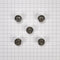 JennAir Pro-Style Gas Cooktop Knobs with High-Gloss Textured Outer Ring (Set of 5) - Stainless Steel for Models JGC1536BS AND JGC1530BS