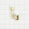 Dishwasher Brass Gooseneck Fitting with washer, 3/4" NH x 3/8" compression fitting