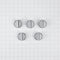 Gas Cooktop Control Knob Kit (set Of 5) - Stainless Steel