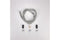 Dishwasher drain hose, extends 100-150 inches, with 3 metal wire hose clamps and 2 molded rubber straight end fittings