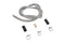 Dishwasher drain hose, extends 100-150 inches, with 3 metal wire hose clamps and 2 molded rubber straight end fittings