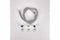 Dishwasher drain hose, extends 100-150 inches, with 3 metal wire hose clamps and 2 molded rubber straight end fittings