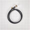 5' Black rubber washer fill hoses with two female connections and 3 washers