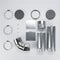 4-way dryer side vent kit that fits WED9500EC, WED9500EW, WGD9500EC, WGD9500EW, YWED9500EC, and YWED9500EW