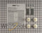 Washer & Dryer Stacking Kit for 27", with hooked galvanized steel brackets, 4 leveling dryer feet, 2 clips, and 4 screws