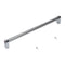 Panel-ready Compactor Handle Kit - Stainless Steel With Textured Straight Bar And Red Medallion Ends For Kitchenaid Model Ktts505epa (includes Hardware)