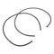 6' Black braided washer fill hoses - 2 pack