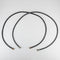 6' Black braided washer fill hoses - 2 pack