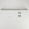 KitchenAid Refrigerator Handle Kit with Two Red Medallions for Panel-Ready Undercounter Models and Wine Cellars - Stainless Steel